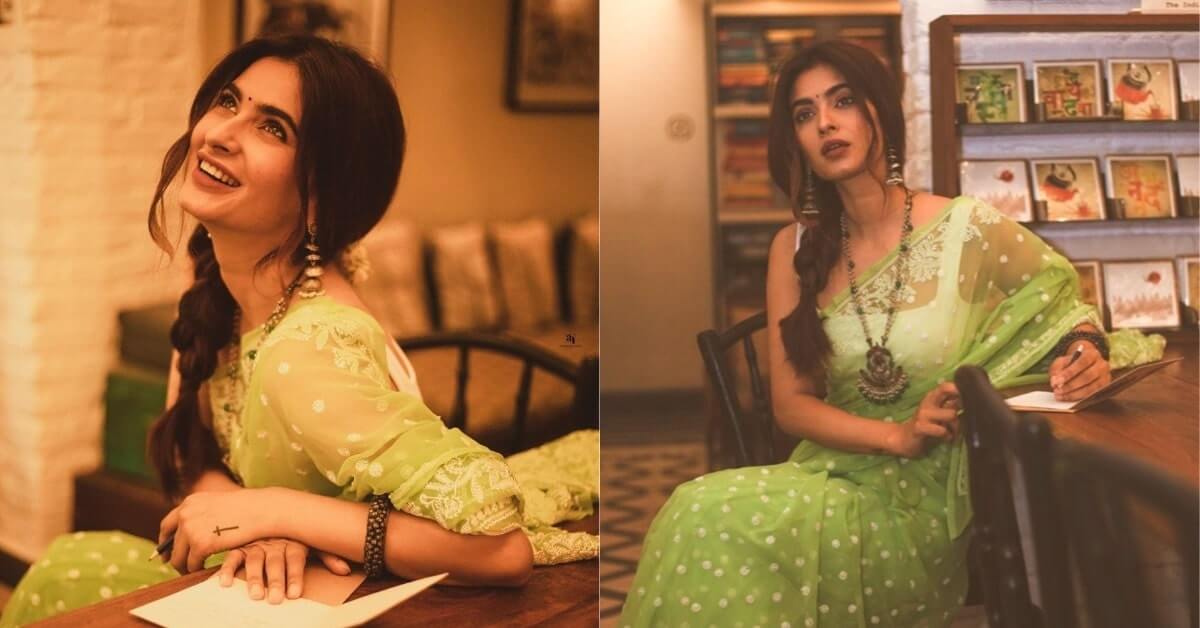 Karishma Sharma saree look