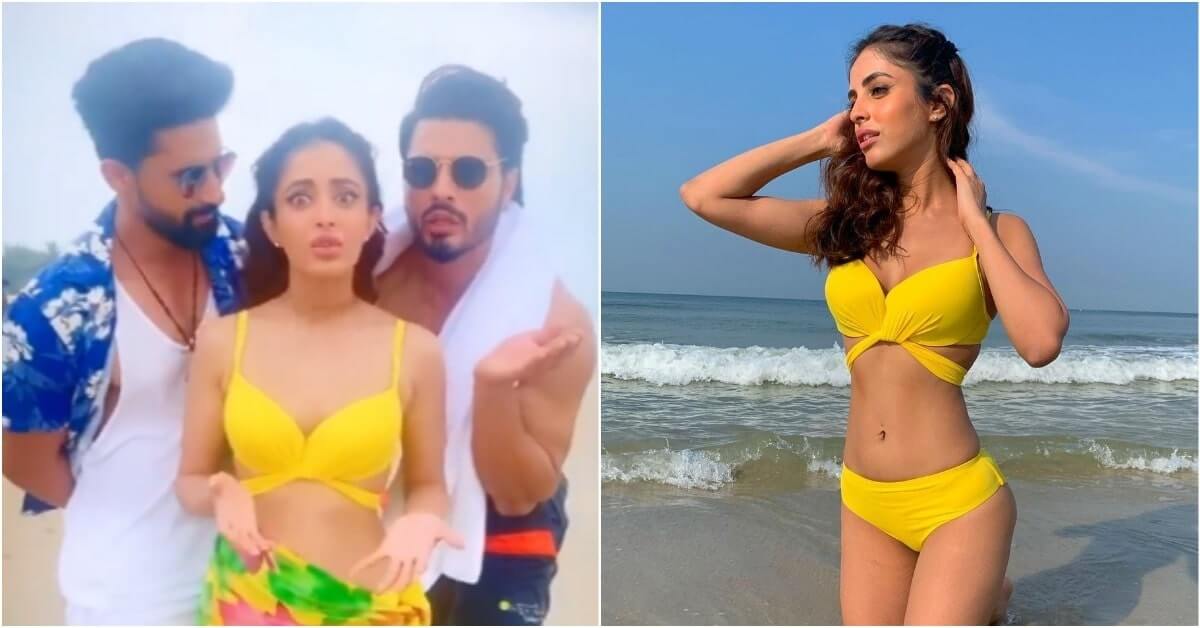 Priya Banerjee's First Instagram Reel With Ravi Dubey And Vin Rana In Sexy Yellow Bikini