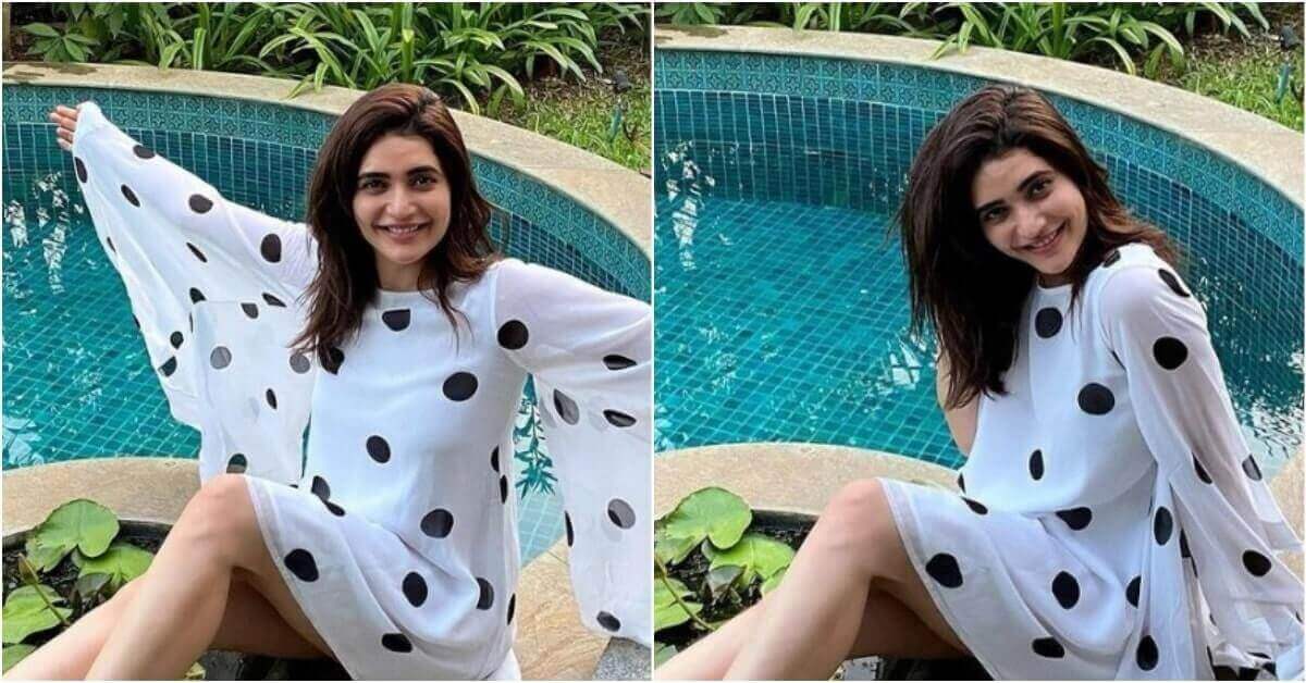 Karishma Tanna Enjoying Beautiful Day At Pool Side