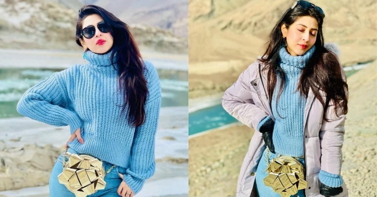 Sonarika Bhadoria Looks Chic In Winter Trendy Outfit As She Enjoys The Nature