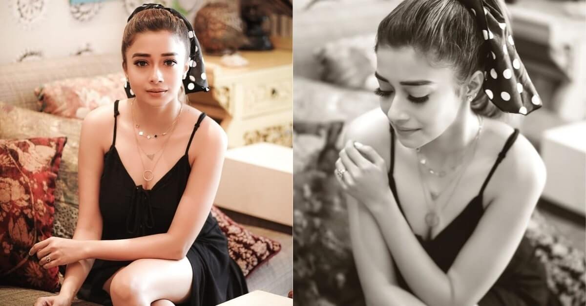Tinaa Dattaa Looking Drop-Dead Gorgeous In Black Trendy Outfit