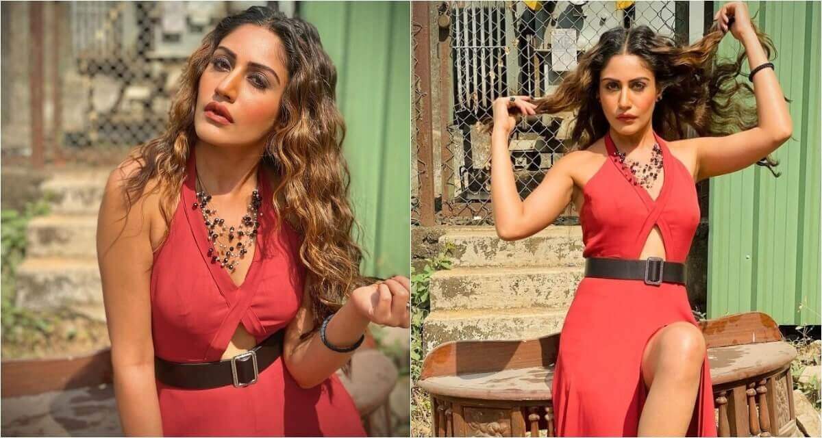 Surbhi Chandna Displaying Stunning Persona In Red Gown