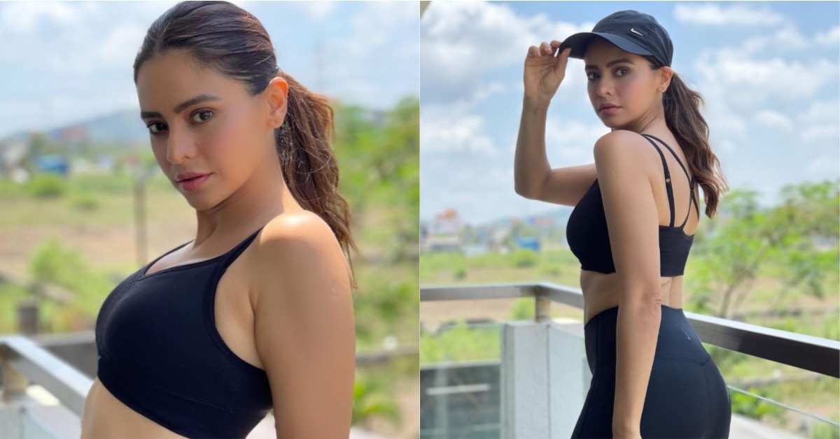 Aamna Sharif Flaunts Her Fit Toned Body In The Black Sports Wear