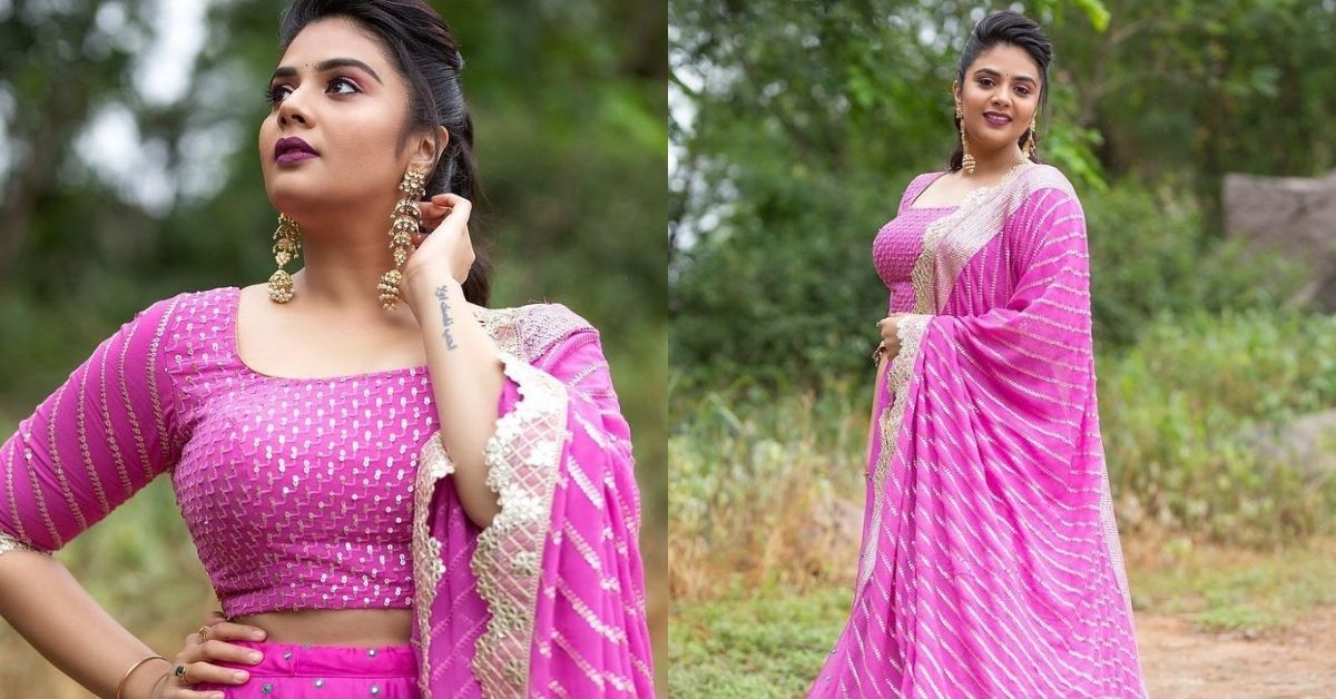 Sreemukhi Looks Alluring In Aesthetic Beautiful Gown See Pictures