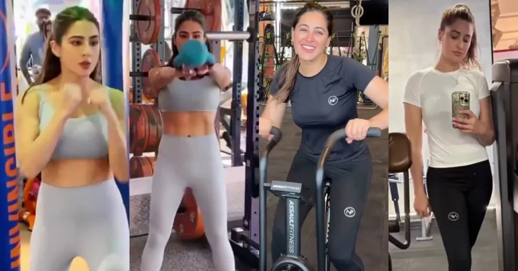 Sara Ali Khan And Nargis Fakhri Share Their Workout Regime.