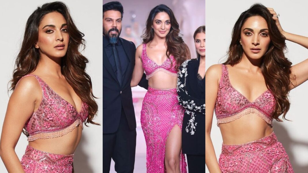 Kiara Advani Channels Her Inner Barbie As She Walks The Ramp For Falguni Shane Peacock. Sidharth's Mother Turns Her Biggest Cheerleader.